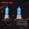 SHENKENUO 2x 9005/HB3 Halogen 100W 12V Headlight Bulb Hi Beam