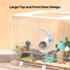 BUCATSTATE Hamster Cage with Acrylic Door Small Animal Cage and
