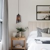 Shining gold Industrial Black Pendant Light Fixture Vintage Mini Black