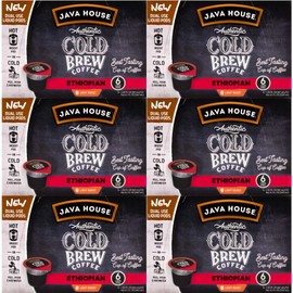 Java House Cold Brew Coffee Concentrate Single Serve Liquid Pods, Ethiopian, 1.35 Fl Oz (Pack of 36)