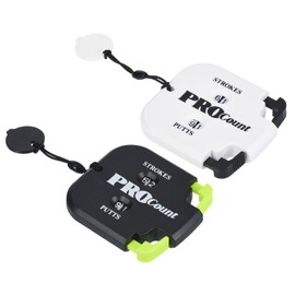 PATIKIL Golf Score Counter, 2 Pack 2 Digits Scoring Keeper Mini Golf Shot Stroke Counter for Golf Game Scorekeeper Outdoor Sport Scoreboard, White+Black, Black+Green