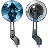 VAZESWIN Aluminum Alloy Rainproof Foldable Motorcycle Mirrors with M8 M10