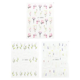 Ieron Nail Art 5D Dreidimensionale sommerfrische rosa Kamelie 3D-geprägte Nagelaufkleber Kleine Blumenblattaufkleber