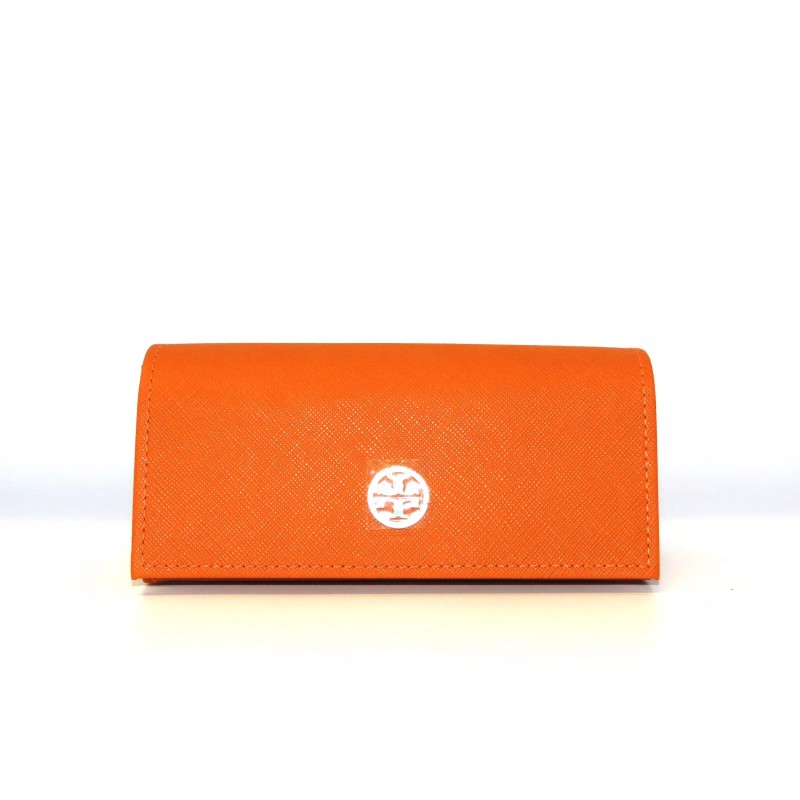 Tory Burch Large Orange Magnetic Sunglasses Eyeglasses Case