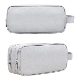 Ruyosn Cable Organiser Bag Waterproof Cable Bag Organiser Travel Double Layer Electronic Bag Electric Organiser Cable Bag Electronics Accessories Organiser Cable Laptop Power Supply Light Grey
