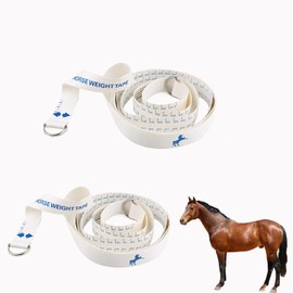 Horse Weight Tape, Portable Horse Measuring Stick for Height and Weight Double Scale Horses Waist Measuring Tape, Easy-Measure Height and Weight Tapes, Animal Weight Tapes Horses Tapese Measure (2)
