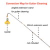 RIDGE WASHER Gutter Cleaner Attachment for Pressure Washer, 120 Degree,