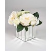 Serene Spaces Living Gatsby Mirror Strip Cube Vase, Set of
