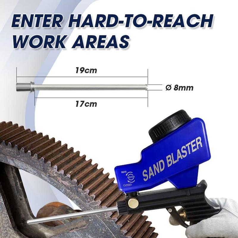 Le Lematec Sand Blaster Long Nozzle Attachment, Sandblasting Nozzle Tip