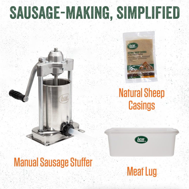 LEM Products Backwoods Sausage and Meatloaf Seasoning, Ideal for Wild