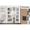 Dontay Pocket Door Privacy Lock and Pull, Stainless Steel 304