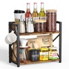 RUILALIFE Coffee-Bar-Station-Organizer Shelf for Countertop, 2 Tiers Kitchen Counter Shelf