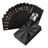YIBOOOM Plastic Playing Cards, 54 Cards, Waterproof, Plastic, Black, Magic
