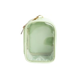 Wigo Colorful Mini Sewn Pouch, Pain Bag, Clear Bag, Clear Mini Pouch, Bag, Pouch, Pushing Activity, Pushing Goods, Mini Bag, Gift, Present, Spring, Summer, Autumn, Winter, Women's, F, Green Sonota,