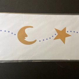 American Home Stencils Moon & Stars Garland American Home Stencils Paint Plastic Sponge Wall 2 Layer
