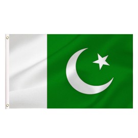 LARGE Pakistani Flag, 3x5Ft Pakistan Flags Banner For Indoor Outdoor Decoration of Canada Yards.Parade Or Express Mood