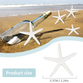 Pack of 20 Starfish Decorative Finger Starfish Resin Starfish Sea Animals Maritime Decoration Outdoor Mini Starfish Flatback for Wedding Beach Theme Party Home Decoration Crafts Aquarium Fishing Net