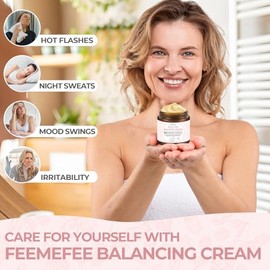 FeeMeFee Crema De Ñame Silvestre 2 Oz, Crema Equilibrante Orgánica Para Mujeres, Nutrición E Hidratación Profundas, Elaborada Con Raíz De Ñame Silvest