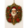 RUSATEN Santa3 Christmas ornament 2025, Suncatcher Effect stained glass window