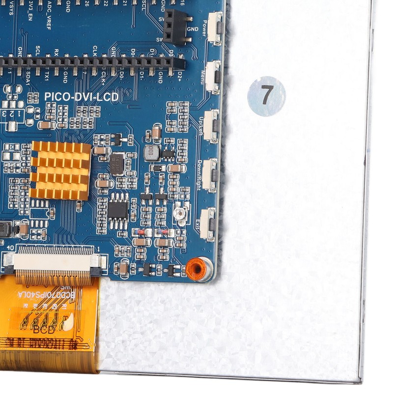 7inch DVI Display Module 170 Degree Viewing Angle 1024x600 Screen