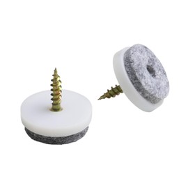 Meister Felt Glider with screw, Ø 25 mm, white, 20 pieces, 644256