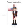 IMIKEYA Christmas Nutcrackers Figures: Wooden Nutcracker Christmas Nutcracker Ornament Nutcracker