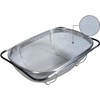 6 Quart Stainless Steel Fine Mesh Oval Strainer Basket with