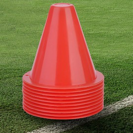 ZLXHDL Soccer Cones, 10Pcs Cones for Soccer Practice, 3.5 Inch Mini Agility Training Cones for Soccer, Skating, Football, Basketball, Indoor and Outdoor Games(Red)
