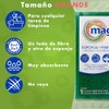 Magitel Esponja Grande Doble Uso: Fibra Ideal para Limpieza Diaria,
