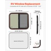 VEVOR Horizontal RV Window, 24" W x 20" H Tinted