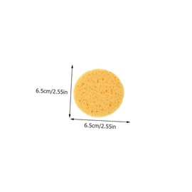 Minkissy Rounded Makeup Puff 60pcs Soft Wood Pulp Sponge for Facial Cleansing Makeup Removal Application Comfortable Multipurpose Cosmetic Pad for Skin Types