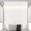 Jakooz Rollup Shower Curtain for Bathroom. Waterproof, 100% PEVA, Heavy