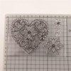 Heart Shaped Stamps for Crafts & Crafts - Clear Flowers