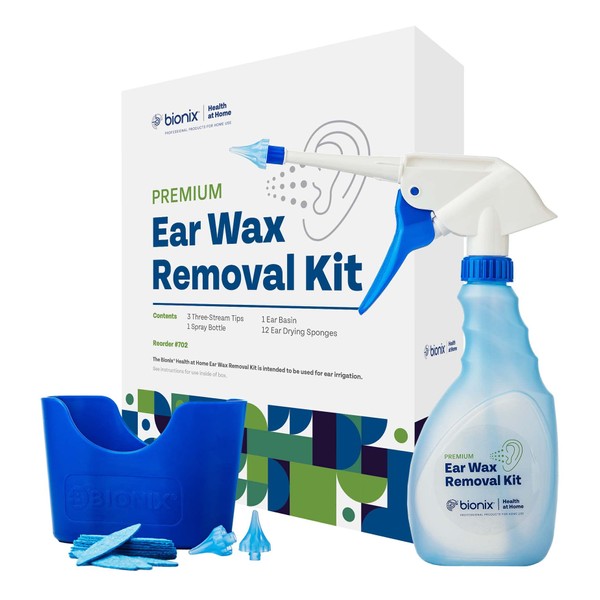 Bionix - Ear Wax Removal Kit, Helps Remove Wax Buildup, For Safe Earwax Removal, Comfortable, Convenient & Easy-To-Use, Ideal for Healthcare Consumers, Flexible (17 Piece Kit)