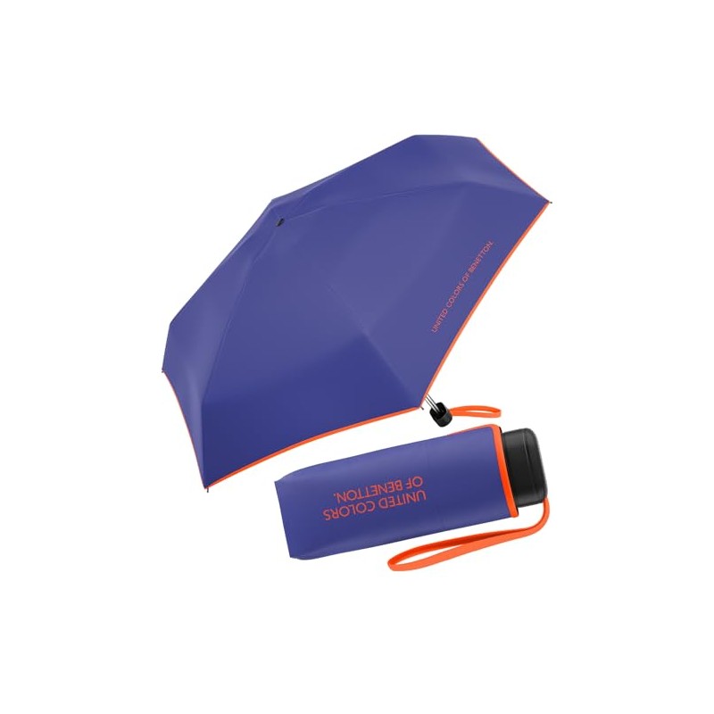 Benetton Pocket Umbrella Ultra Mini Flat Solid, ultra violet, Pocket