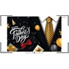 YYNXSY Happy Father's Day Photography Backdrop Black Tuxedo Black Suit