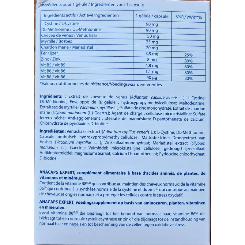 Ducray Anacaps Expert Complete Caida Reaccional 90 Cápsulas