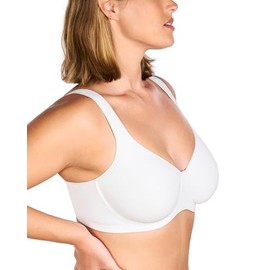 HSIA Minimizer Bras for Women Full Coverage Comfort Supportive Bra for Big Bust White