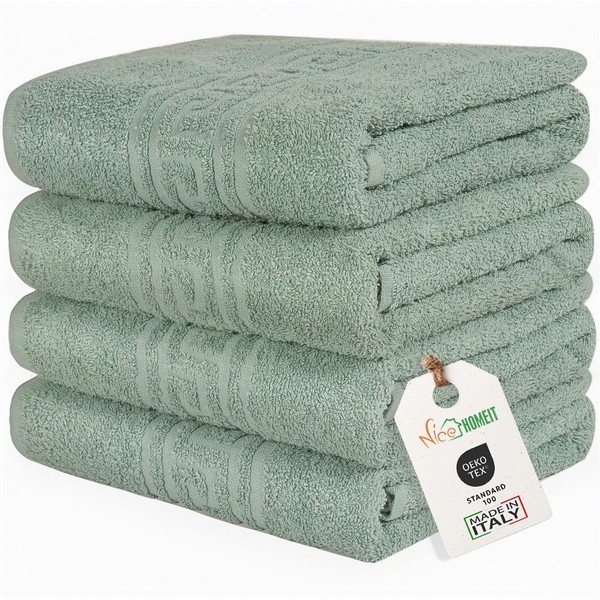 nice homeit Set of 4 100% Ring Spun Cotton Bath