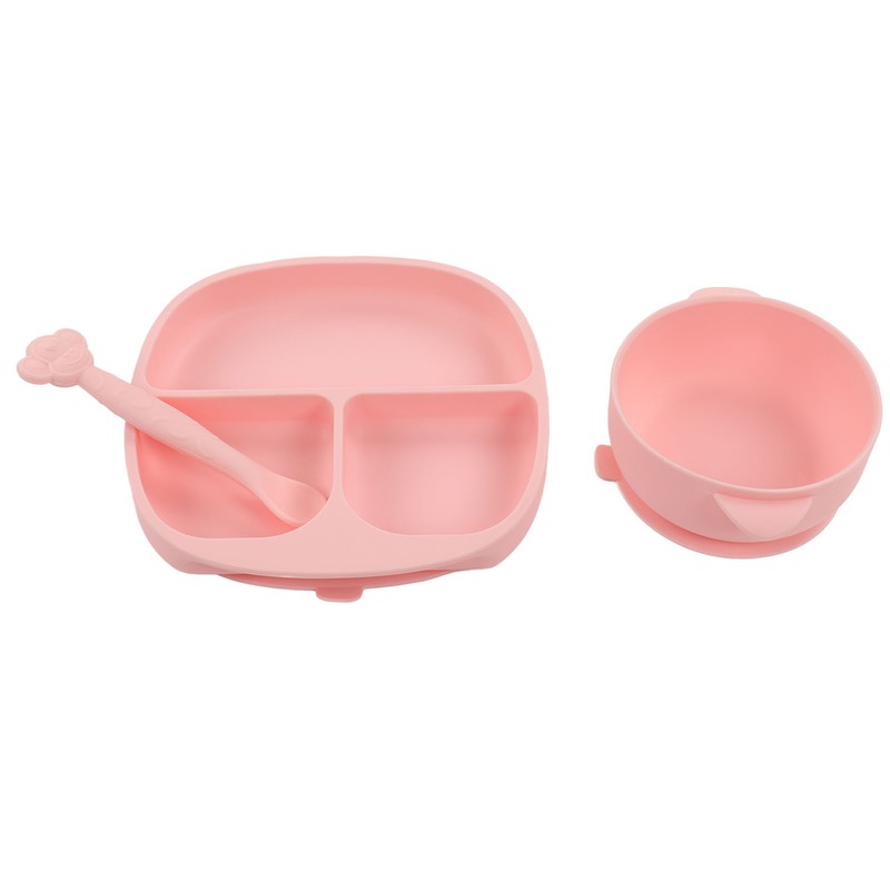Baby Feeding Set Baby Silicone Anti Fall Portable Feeding Eating