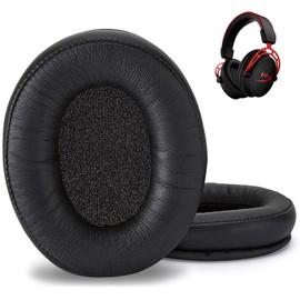 Premium replacement Cloud Alpha pads cushions compatible with Kingston HyperX Cloud Alpha HyperX Cloud Flight and HyperX Cloud Stinger headsets. Premium Protein Leather | High-Density foam