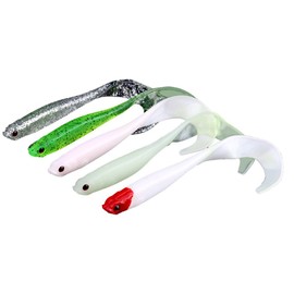 Alomejor Seuelos de Pesca de la Seuelos de Pesca Suaves PVC cebos de Pesca Suaves Artificiales Seuelos de Gusano de Vida Real para Accesorios de Pesca(Mixed Color)