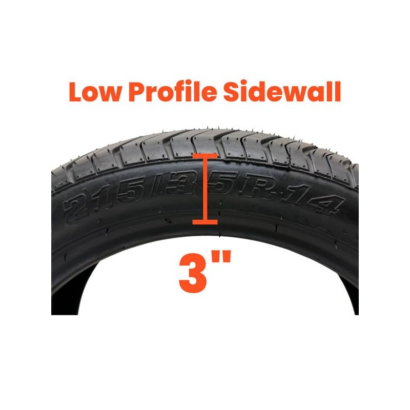 Ocelot WR028 Golf Cart Tire – 215/35R-14 | Low Profile