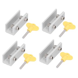 Xolsurg Window Door Frame Locks Security Adjustable Stopper Key Home Office Supplies Aluminum Alloy Sliding Glass Doors Courtyard Horizontal Vertical