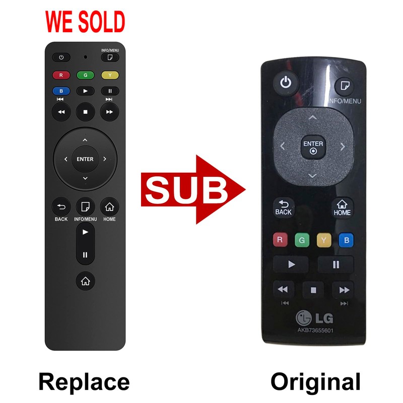 AKB73655601 Replacement Remote Compatible with LG Media Player SP520 SP520N