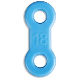 25 Pack: Replacement Straps for EMA Anti-Snoring Appliance, EMA Replacement Elastic Strap, Snore Guard Bands, Compatible with Myerson EMA Snore Appliance (Blue (Firm), 18mm)