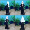 Ipetboom 2pcs Nun Virgin Statue Resin Holy Virgin Catholic Figures