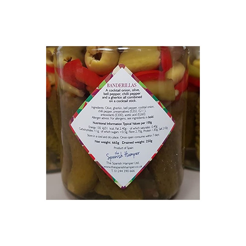 Banderillas Pickled | A Cocktail Onion, Olive, Bell Pepper, Chilli