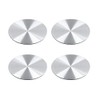 sourcing map Set of 4 45 mm Silver Car Wheel