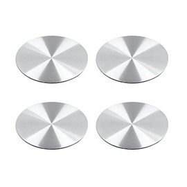 sourcing map Set of 4 45 mm Silver Car Wheel Centre Hub Cap Sticker Emblem Badge Sticker